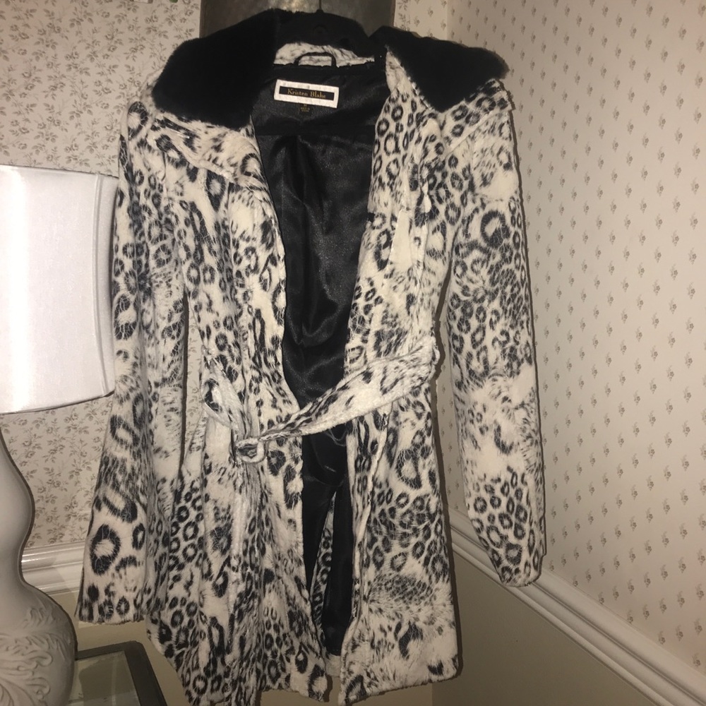 kristen blake fur jacket